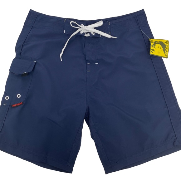 Maui Rippers Other - Maui Rippers Men's Lifeguard Boardshorts lightweight Navy 19" Size 33